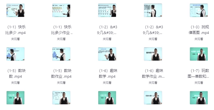《艾麦思网校小学一至六年级数学思维课程全套300讲视频》
