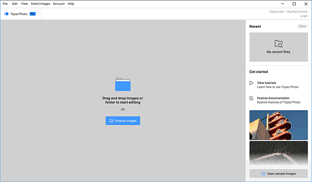 Topaz Photo界面截图
