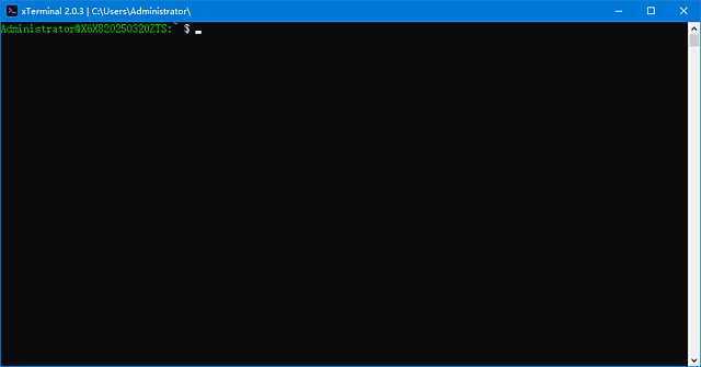xTerminal 软件主界面截图