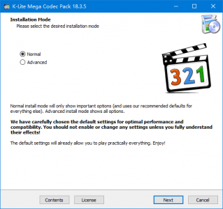 K-Lite Mega/FULL Codec Pack v19.3.5 或 19.3.9 Beta（视频解码包）