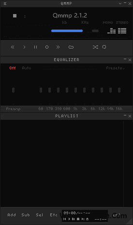 Qmmp 播放器界面截图
