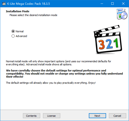 K-Lite Mega/FULL Codec Pack 视频解码器界面截图